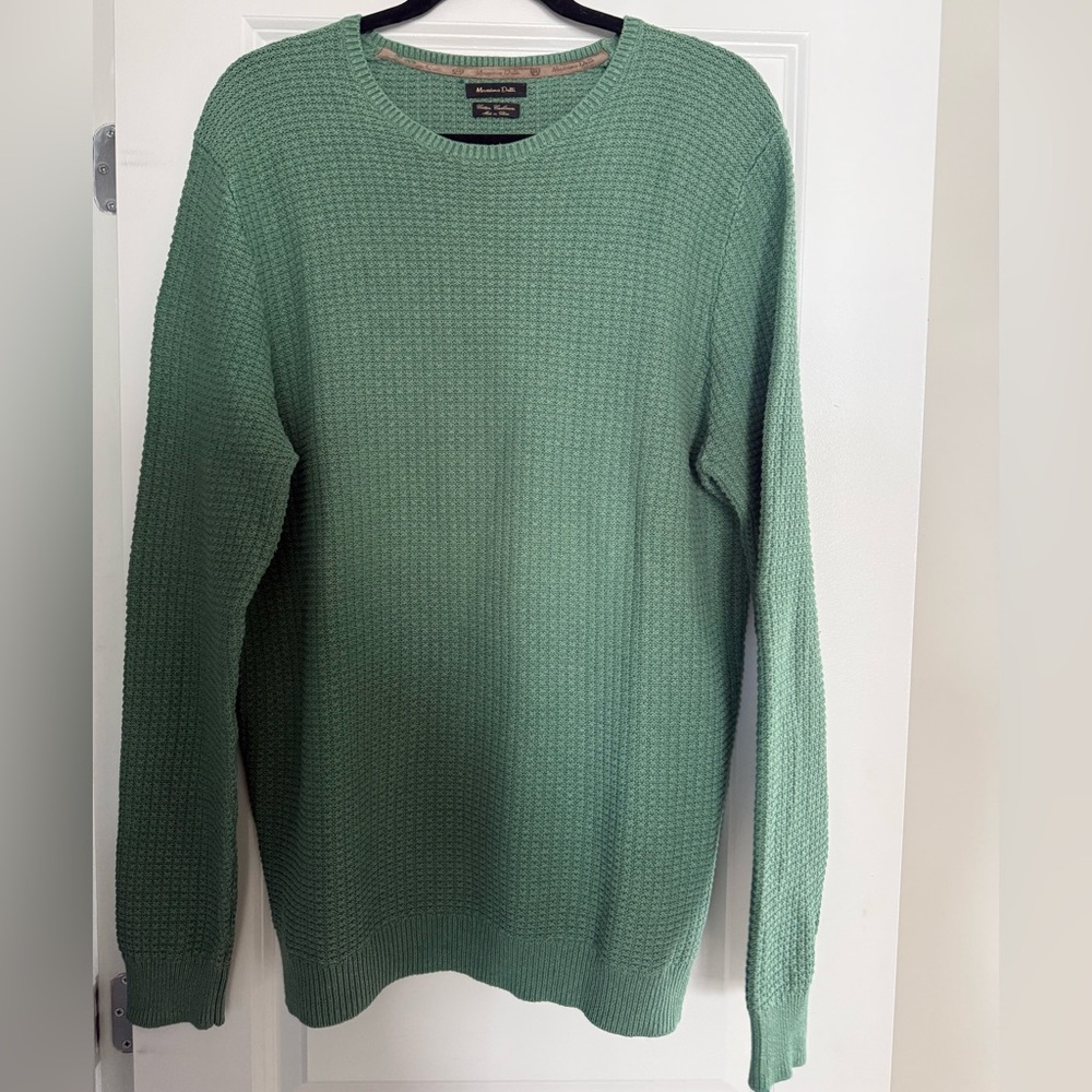 Massimo Dutti Green Crewneck Sweater